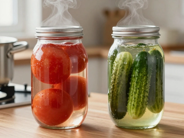 В чем разница между консервированием и маринованием овощей