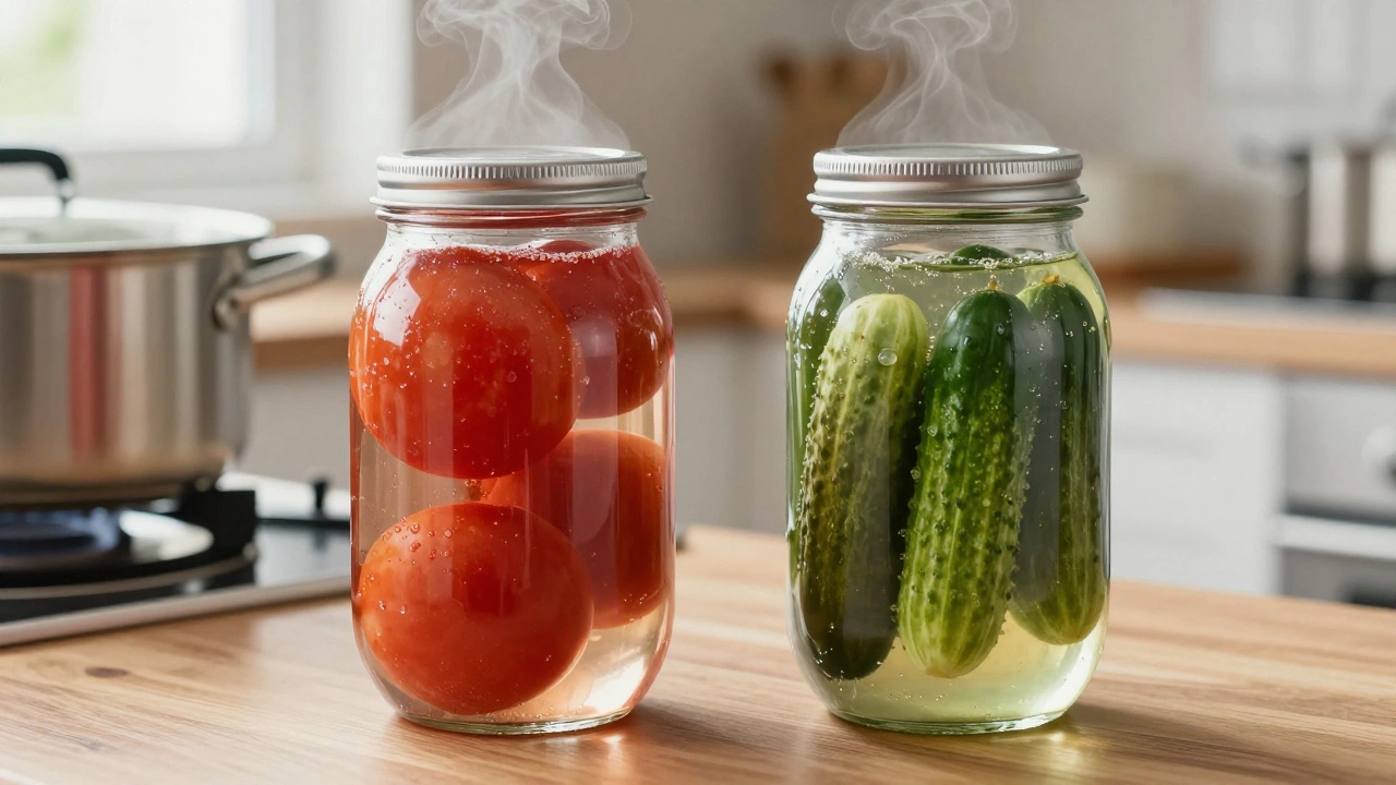 В чем разница между консервированием и маринованием овощей