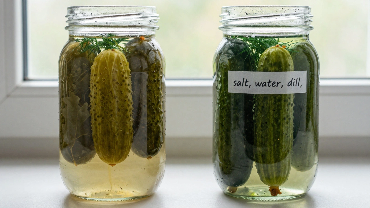 В чем разница между квашеными и солеными огурцами?