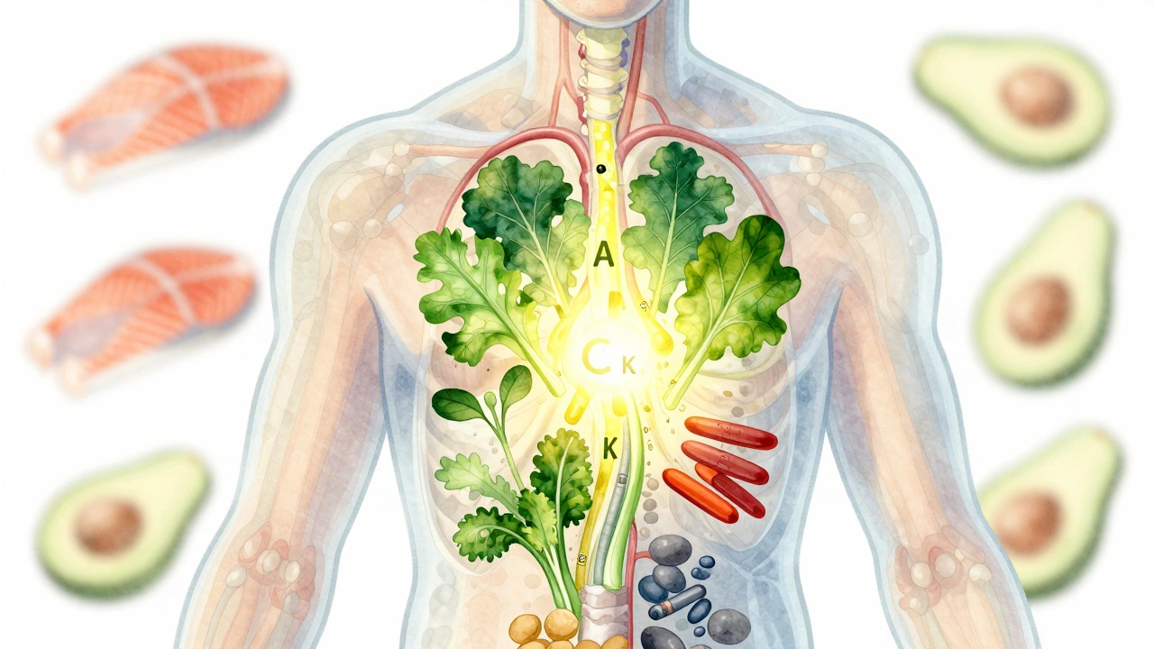 Прозрачное тело с потоком питательных веществ, исходящих из зелёных листьев