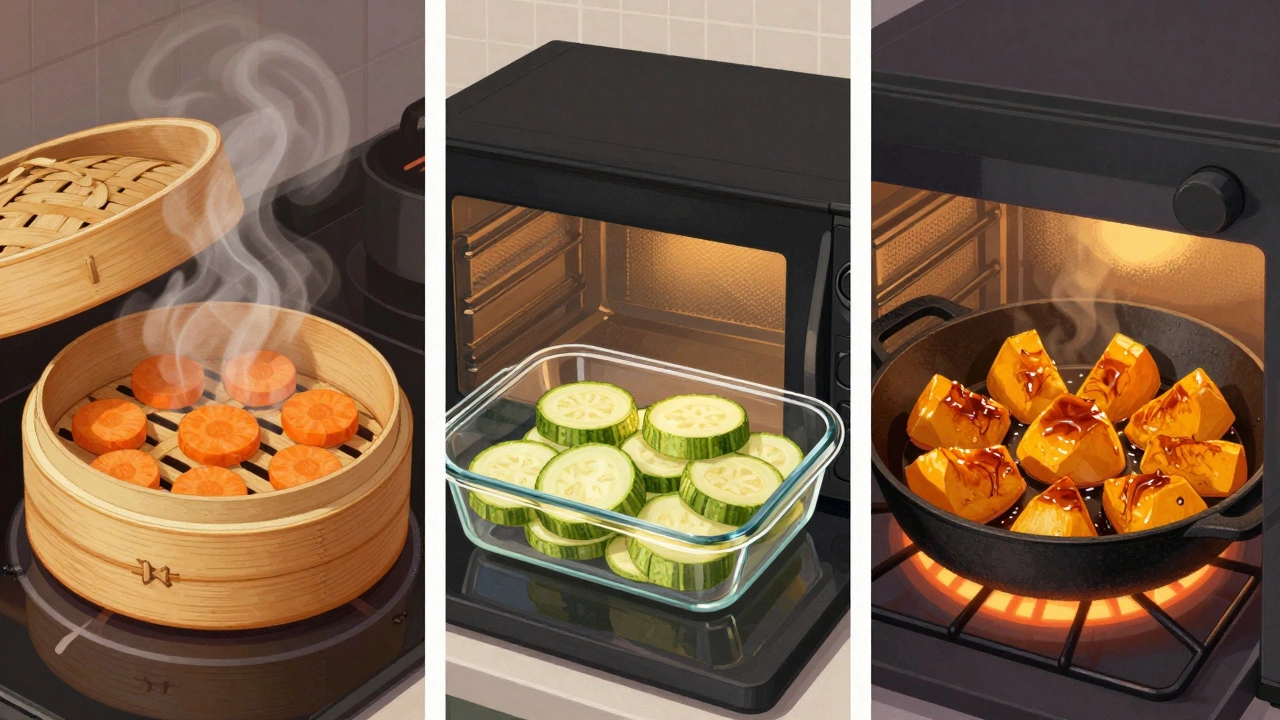 Три метода готовки для сохранения витаминов в овощах